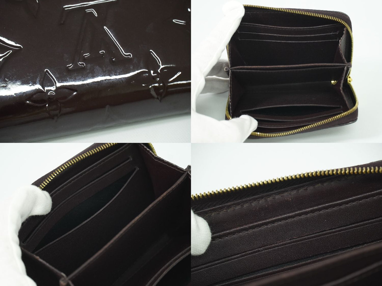 LOUIS VUITTON ジッピーコインパース ヴェルニ レザー コインケース アマラント M93607