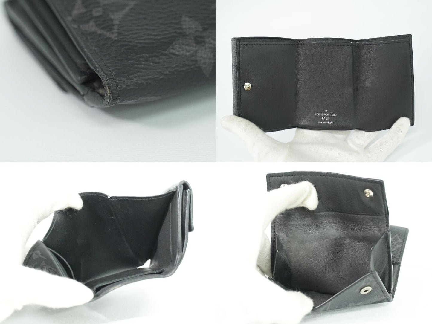 LOUIS VUITTON ディスカバリー モノグラム エクリプス 折財布 M45417