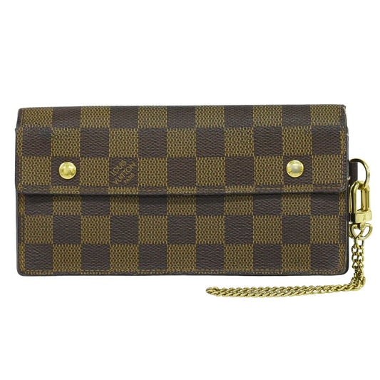 LOUIS VUITTON ポルトフォイユ アコルデオン ダミエ エベヌ 長財布 N60002