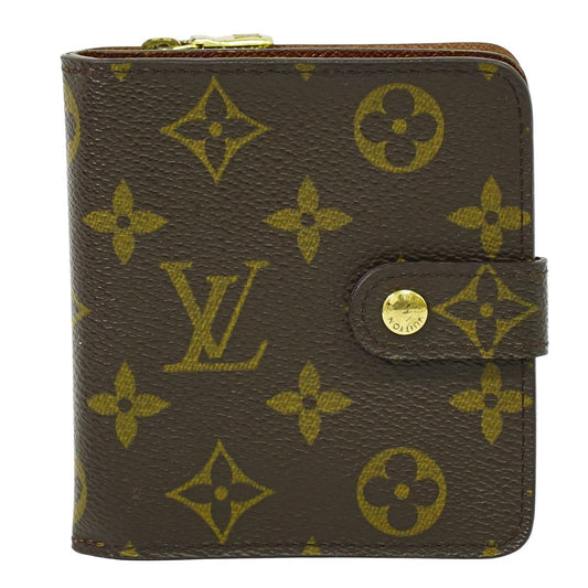 LOUIS VUITTON コンパクトジップ モノグラム 折財布 M61667