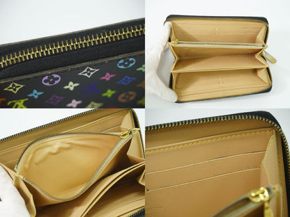 LOUIS VUITTON ジッピーウォレット モノグラム マルチカラー 長財布 ノワール M60050