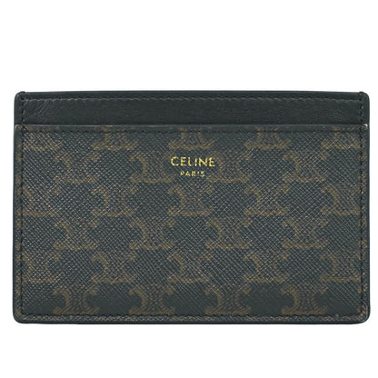 CELINE トリオンフ カードケース ブラック ブラウン