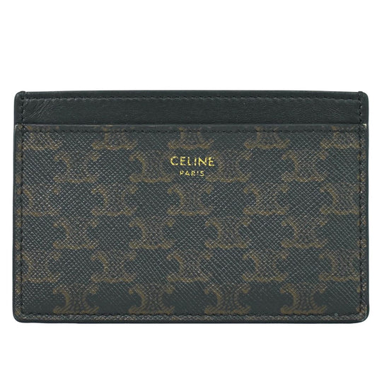 CELINE トリオンフ カードケース ブラック ブラウン