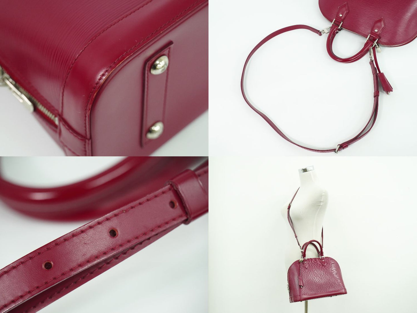 LOUIS VUITTON アルマ PM エピ レザー 2WAY ショルダーバッグ フューシャ M40490