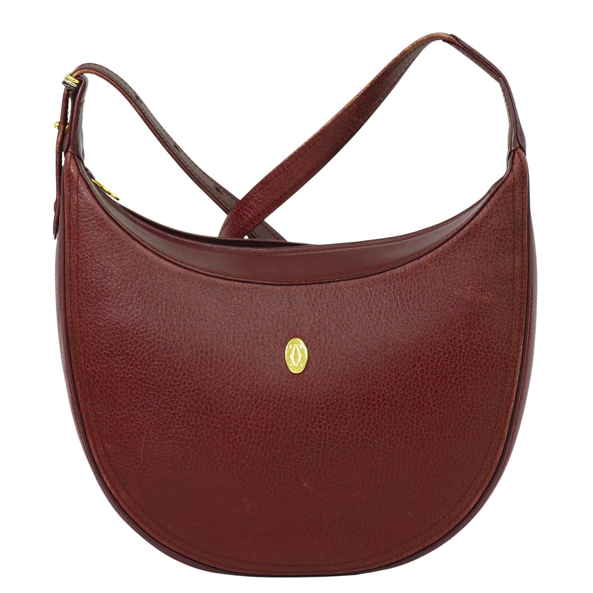 Cartier マストライン ショルダーバッグ ボルドー