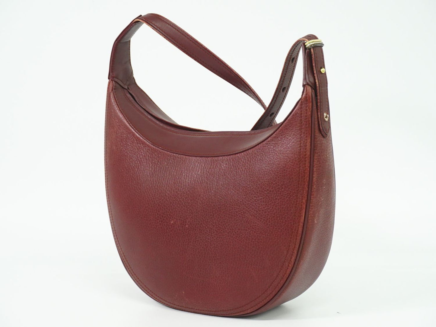 Cartier マストライン ショルダーバッグ ボルドー