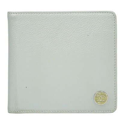 CHANEL ココマーク ココボタン 折財布 シルバー