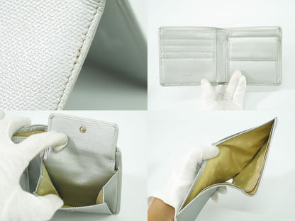 CHANEL ココマーク ココボタン 折財布 シルバー