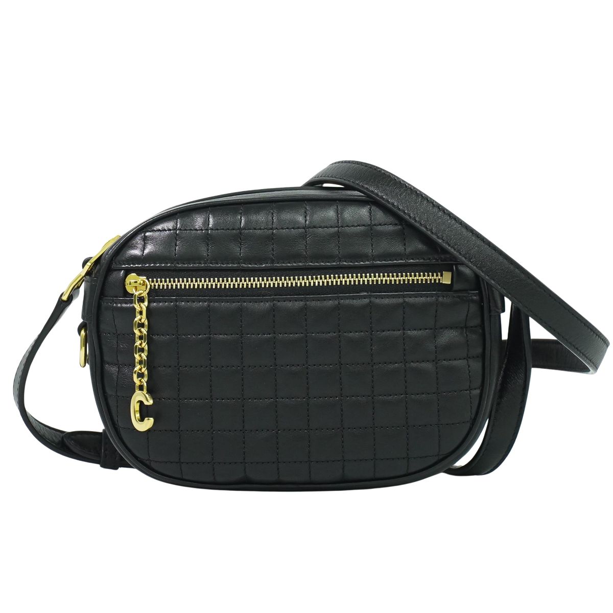 CELINE Cチャーム ショルダーバッグ ブラック