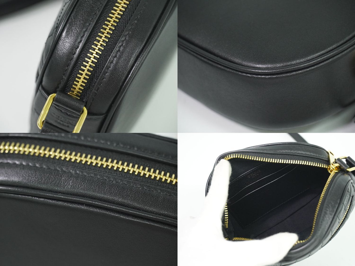 CELINE Cチャーム ショルダーバッグ ブラック