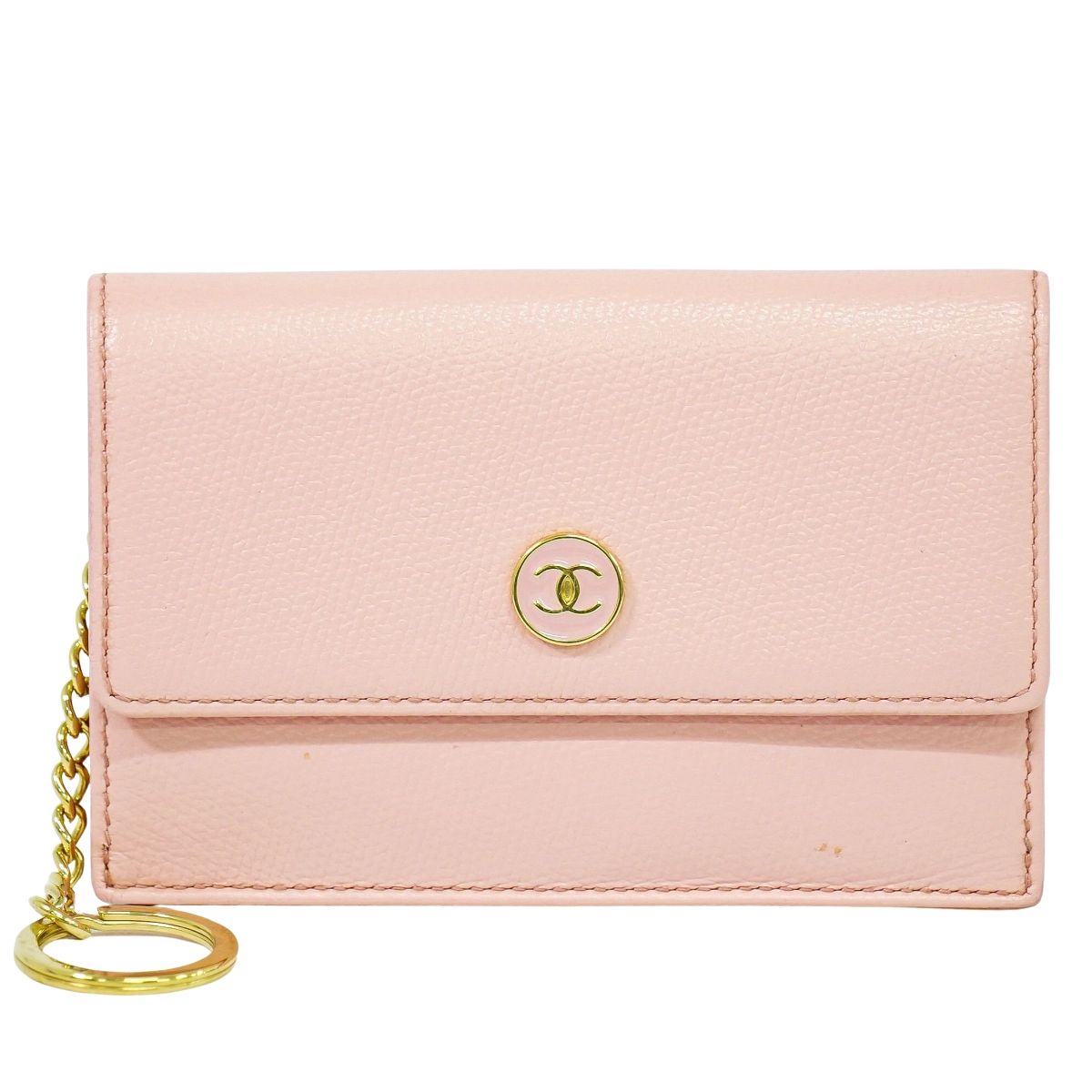 CHANEL ココマーク ココボタン コインケース ピンク