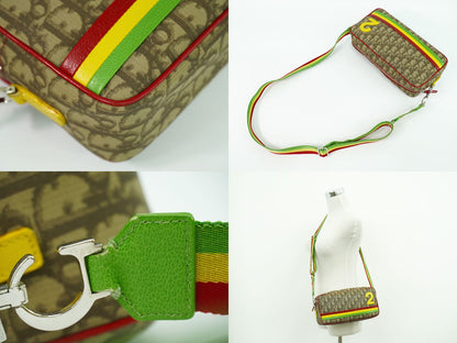 Christian Dior トロッター ショルダーバッグ ブラウン マルチカラー