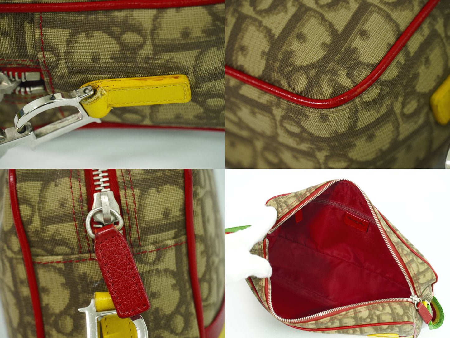 Christian Dior トロッター ショルダーバッグ ブラウン マルチカラー