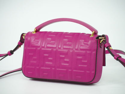 FENDI バゲット フォンポーチ ズッカ 2WAY ショルダーバッグ ピンク 7AS142