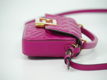 FENDI バゲット フォンポーチ ズッカ 2WAY ショルダーバッグ ピンク 7AS142
