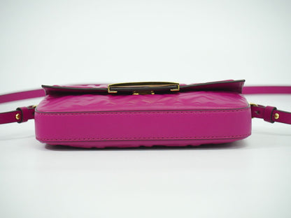 FENDI バゲット フォンポーチ ズッカ 2WAY ショルダーバッグ ピンク 7AS142