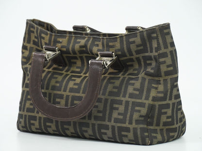 FENDI ズッカ ハンドバッグ ブラウン 26329