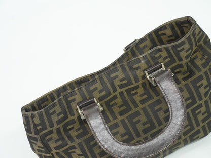 FENDI ズッカ ハンドバッグ ブラウン 26329