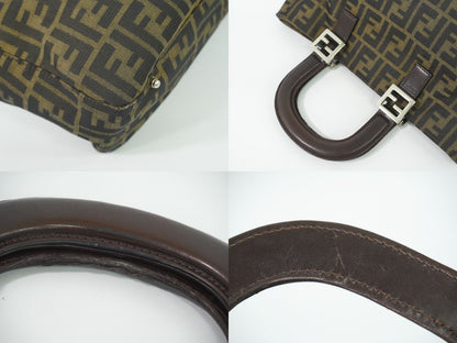 FENDI ズッカ ハンドバッグ ブラウン 26329