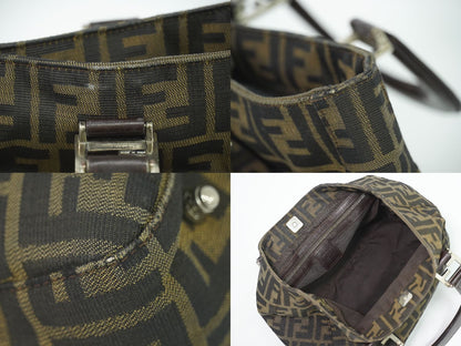 FENDI ズッカ ハンドバッグ ブラウン 26329