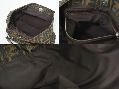 FENDI ズッカ ハンドバッグ ブラウン 26329