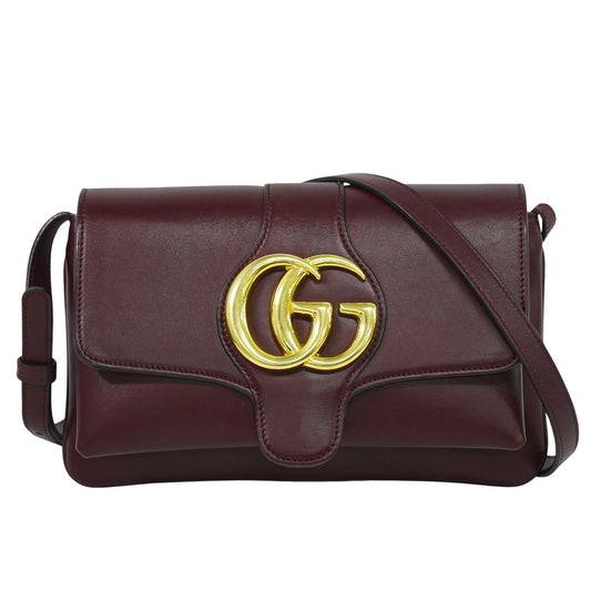 GUCCI GGマーモント アリー ショルダーバッグ ボルドー 550129