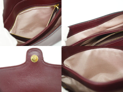 GUCCI GGマーモント アリー ショルダーバッグ ボルドー 550129