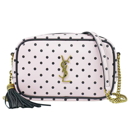 SAINT LAURENT ルー タッセル ショルダーバッグ ピンク ブラック 612563