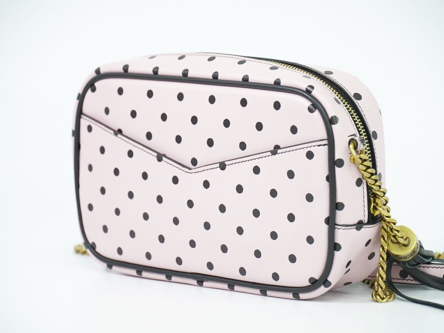 SAINT LAURENT ルー タッセル ショルダーバッグ ピンク ブラック 612563