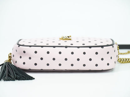 SAINT LAURENT ルー タッセル ショルダーバッグ ピンク ブラック 612563