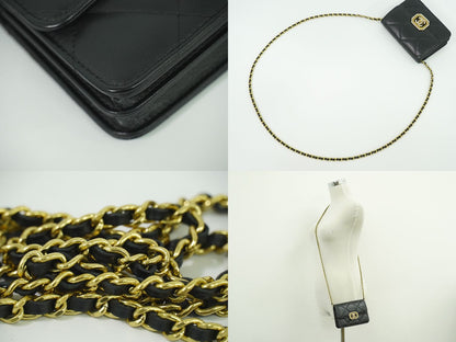 CHANEL ココマーク マトラッセ ショルダーバッグ ブラック