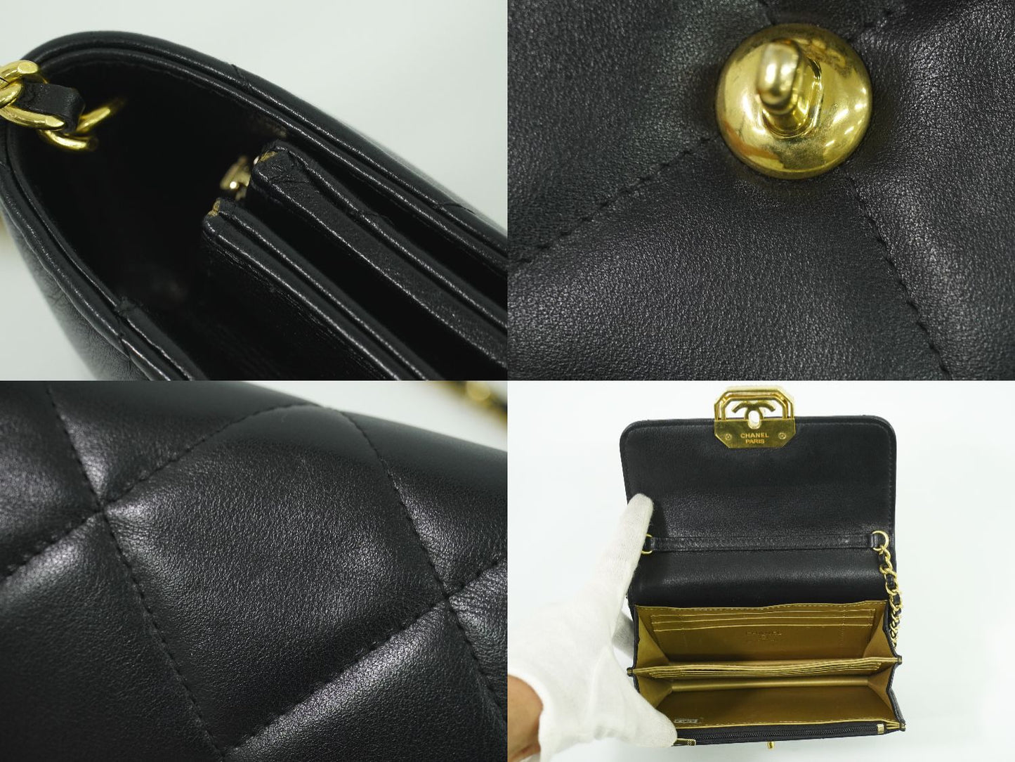 CHANEL ココマーク マトラッセ ショルダーバッグ ブラック