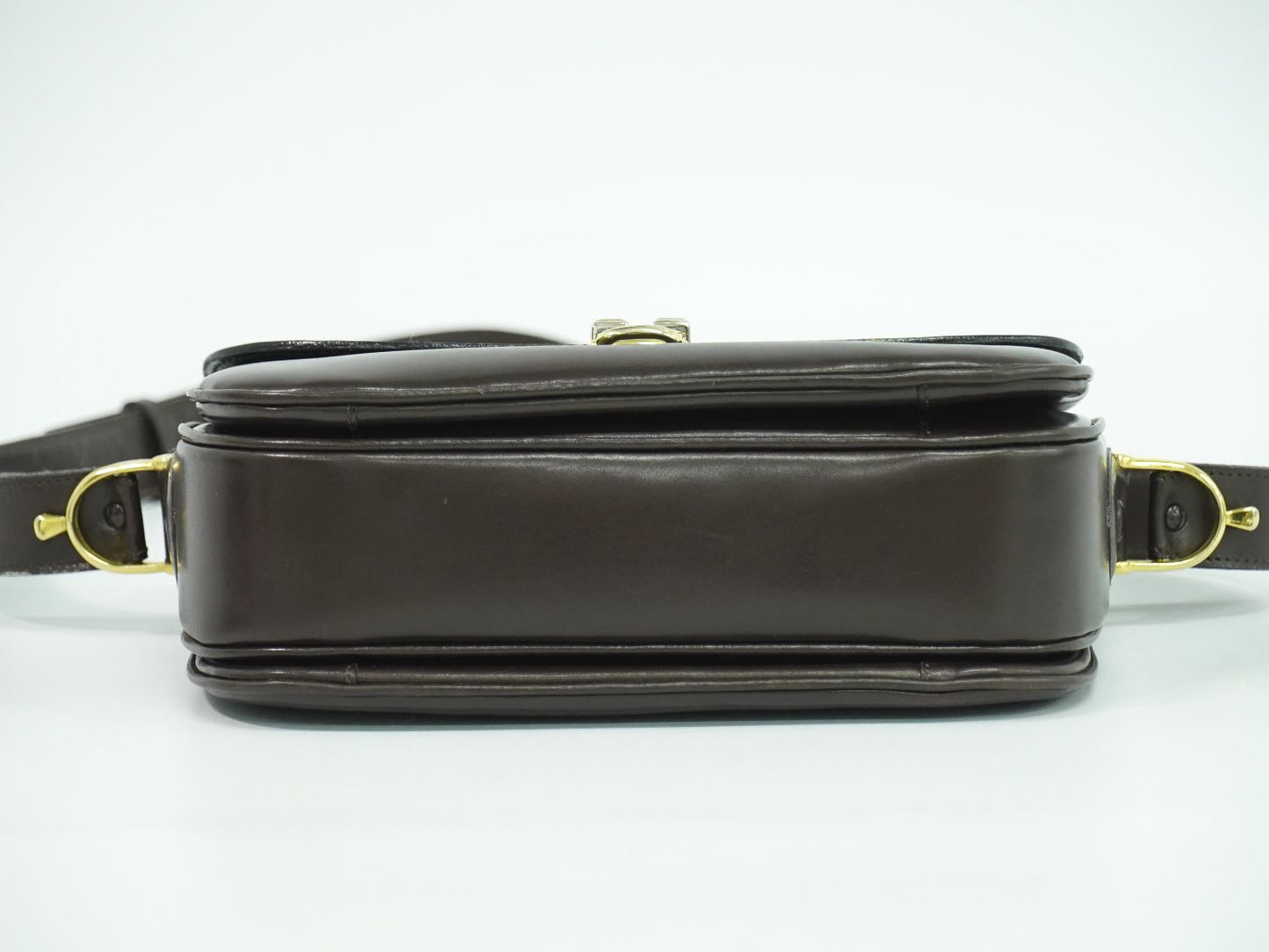 CELINE 馬車金具 ショルダーバッグ ブラウン