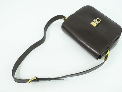 CELINE 馬車金具 ショルダーバッグ ブラウン