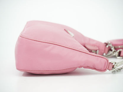 PRADA Re-Edition 2005 2WAY ショルダーバッグ ピンク