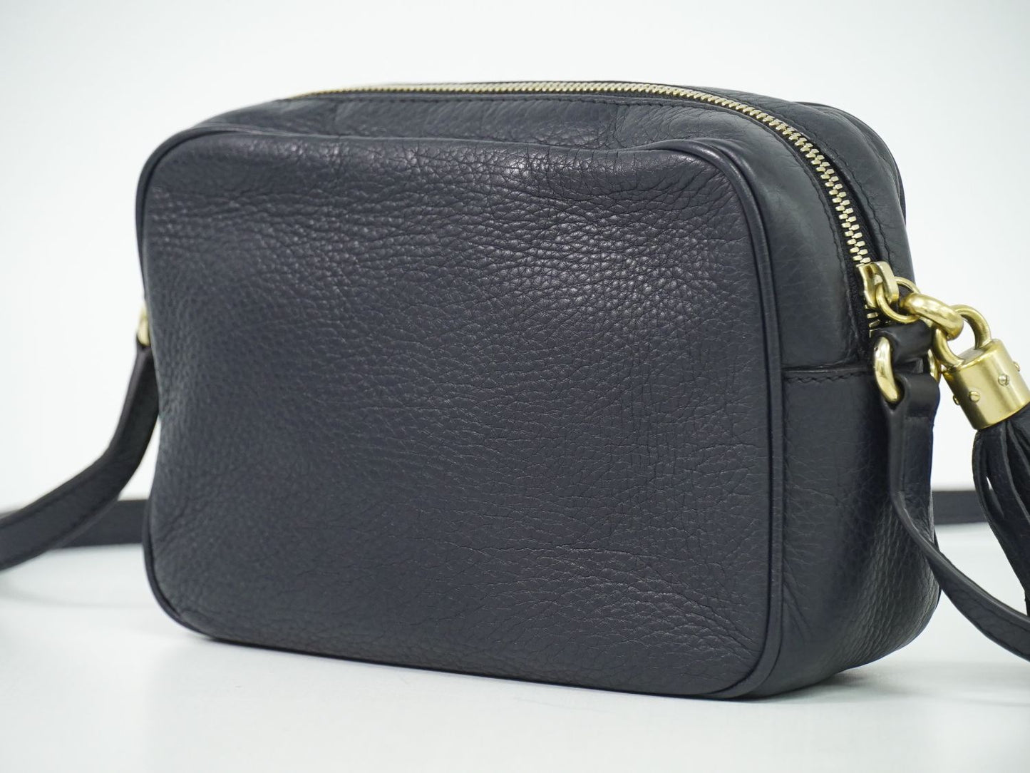 GUCCI ソーホー スモールディスコ ショルダーバッグ ネイビー 308364