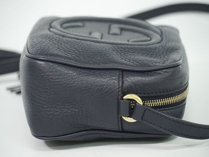 GUCCI ソーホー スモールディスコ ショルダーバッグ ネイビー 308364