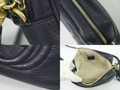 GUCCI ソーホー スモールディスコ ショルダーバッグ ネイビー 308364