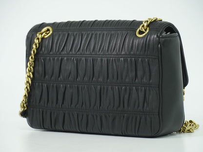 PRADA ナッパゴーフル ショルダーバッグ ブラック