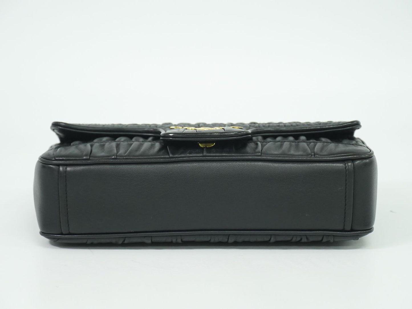 PRADA ナッパゴーフル ショルダーバッグ ブラック