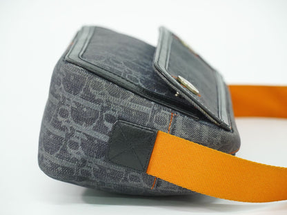 Christian Dior フライトライン トロッター ショルダーバッグ ネイビー オレンジ