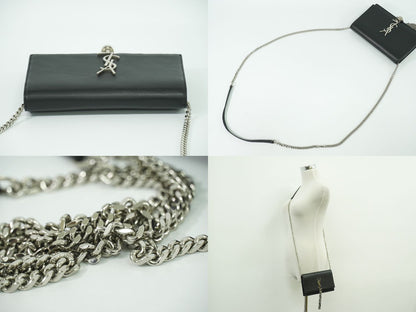 SAINT LAURENT ケイト ショルダーウォレット ブラック 455263