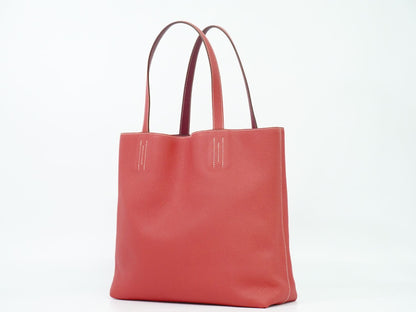 HERMES ドゥブルセンス 36 トートバッグ □N刻 ピンク系