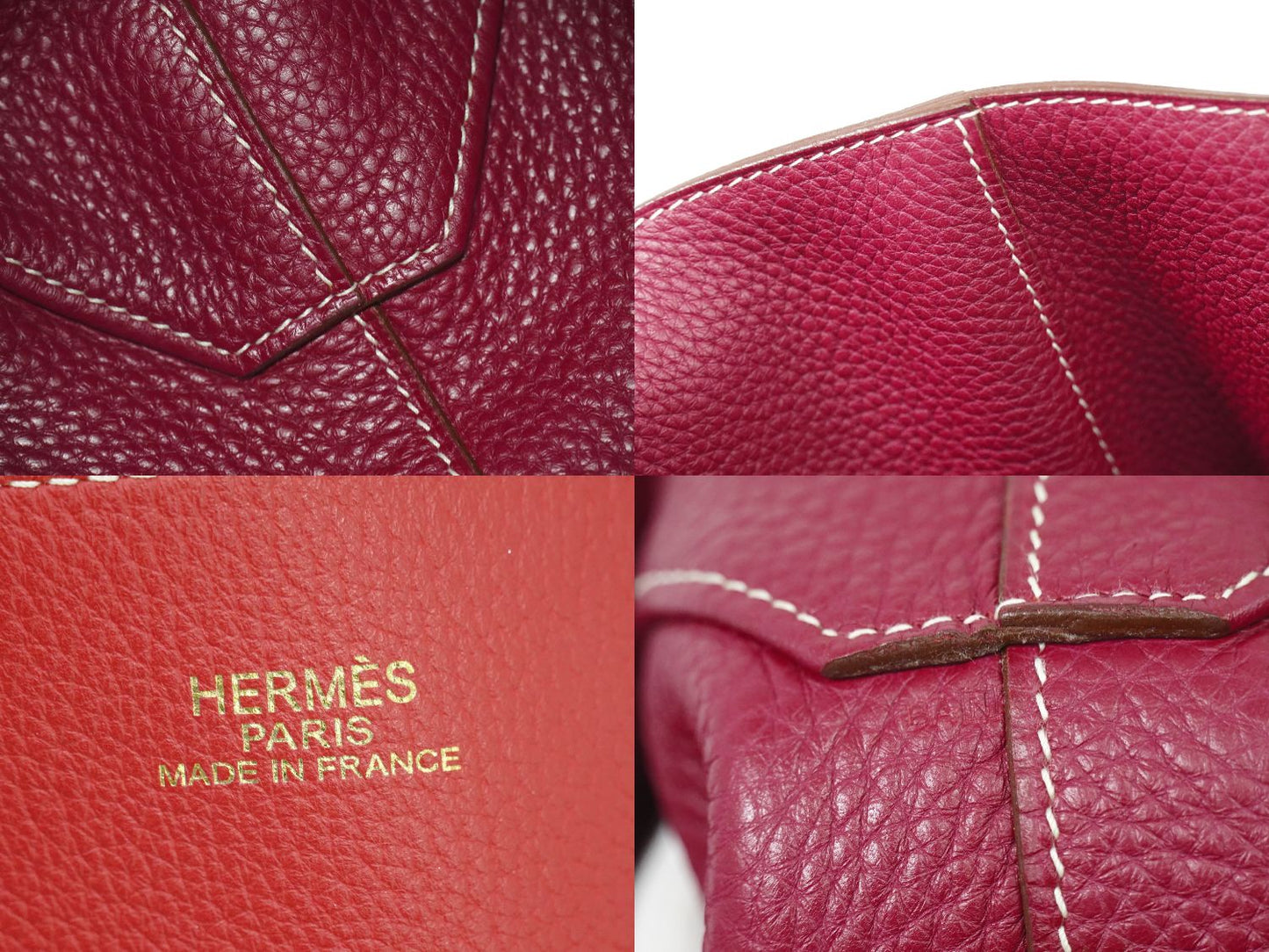 HERMES ドゥブルセンス 36 トートバッグ □N刻 ピンク系