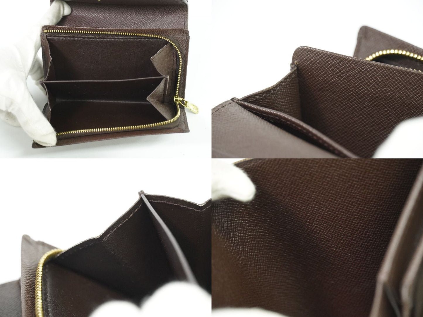 LOUIS VUITTON ポルトフォイユ トレゾール ダミエ エベヌ 折財布 N61736