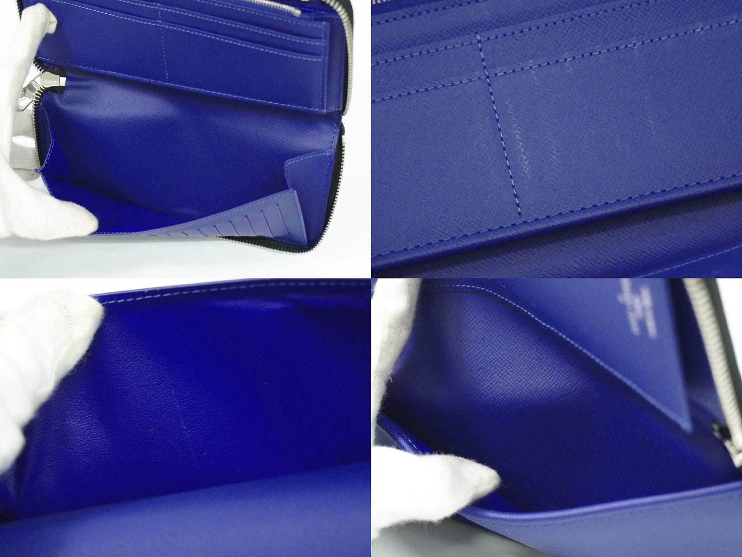 LOUIS VUITTON ジッピーウォレット ヴェルティカル タイガラマ 長財布 コバルト M30447