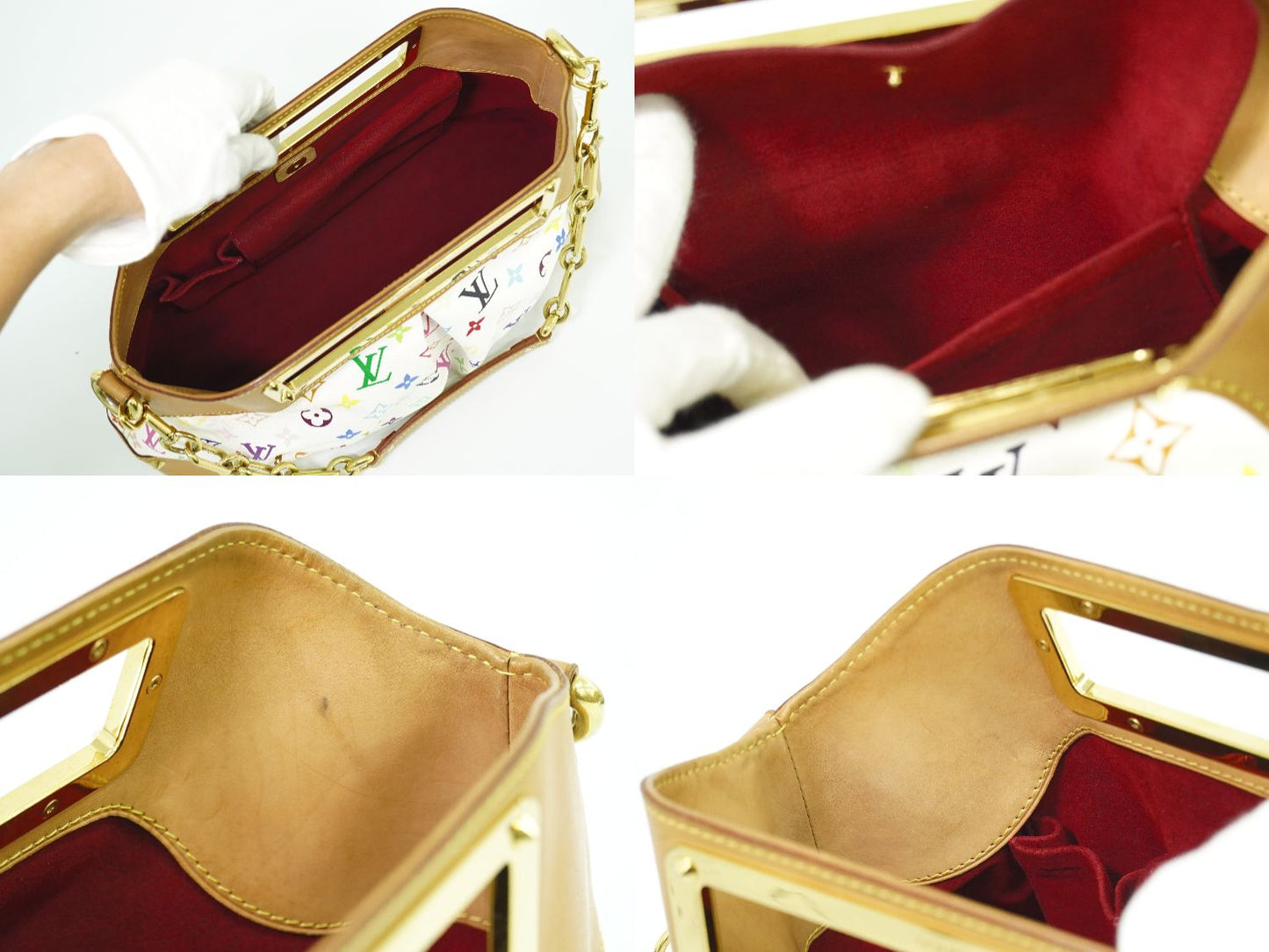 LOUIS VUITTON ジュディ GM モノグラム マルチカラー 2WAY ショルダーバッグ ブロン M40253