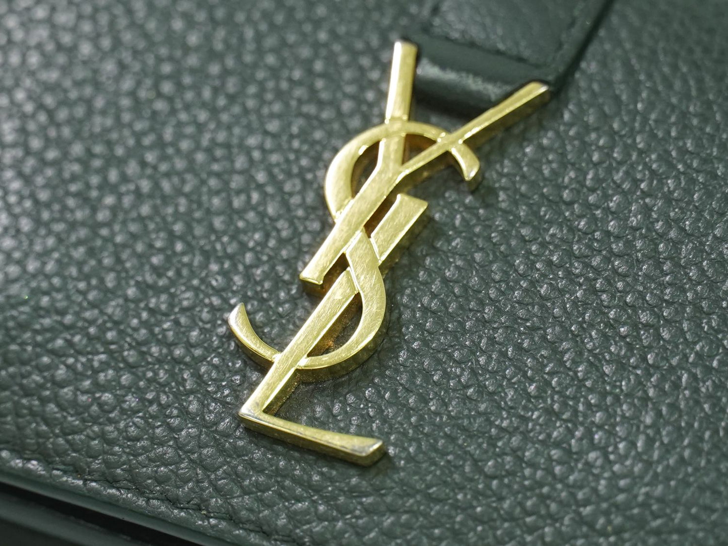 SAINT LAURENT オリガミ タイニー 折財布 ダークグリーン 669959