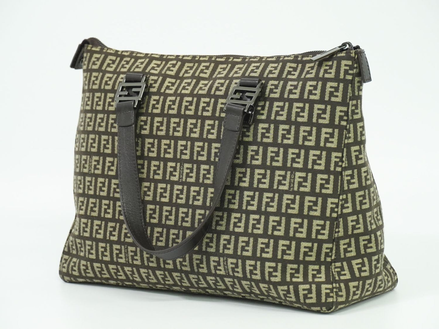 FENDI ズッキーノ トートバッグ ブラウン 8BH138