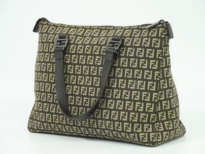 FENDI ズッキーノ トートバッグ ブラウン 8BH138